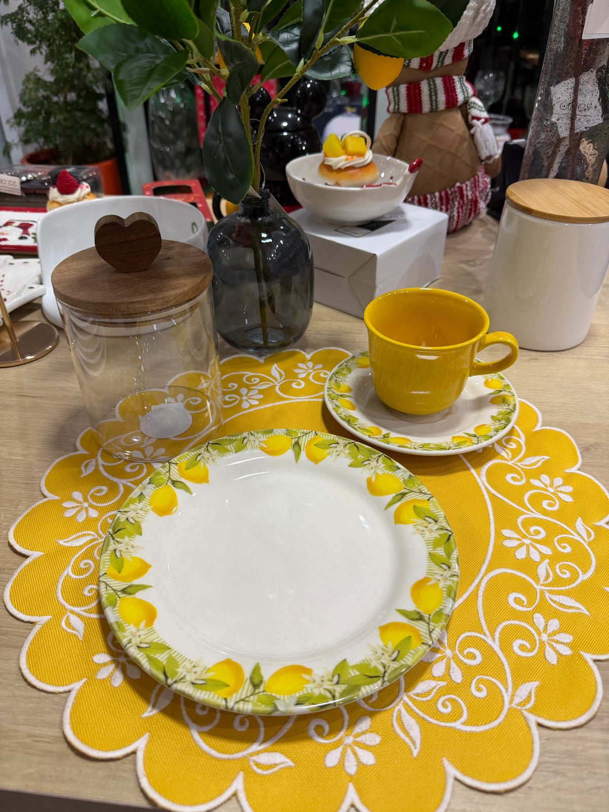 Prato Fundo Decorado Siciliano – Estampa Limões