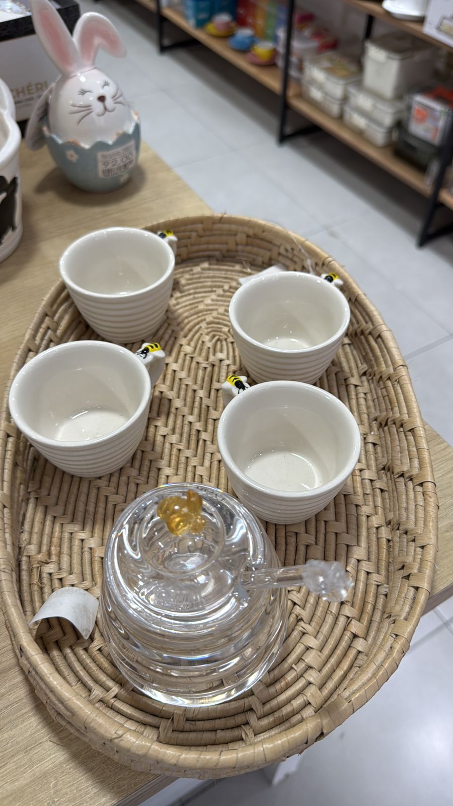 Kit Bandejas Ovais em Rattan Natural – Conjunto Decorativo e Organizador Mart
