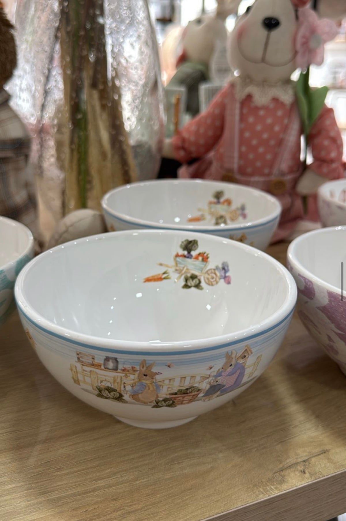 Bowl Decorativo Coelhinhos Garden – Tigela em Cerâmica Encantadora