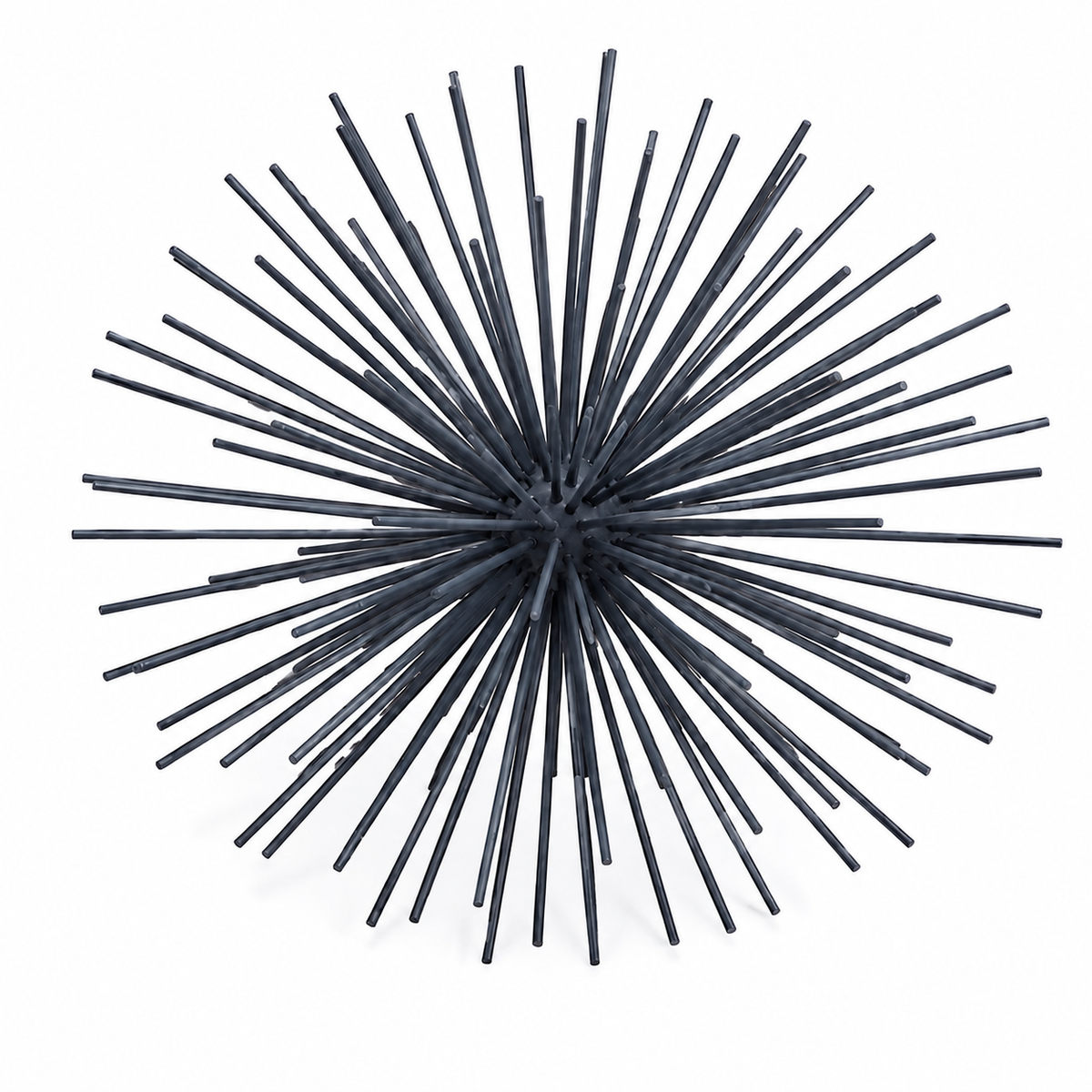Escultura Decorativa Starburst Preta Moderna