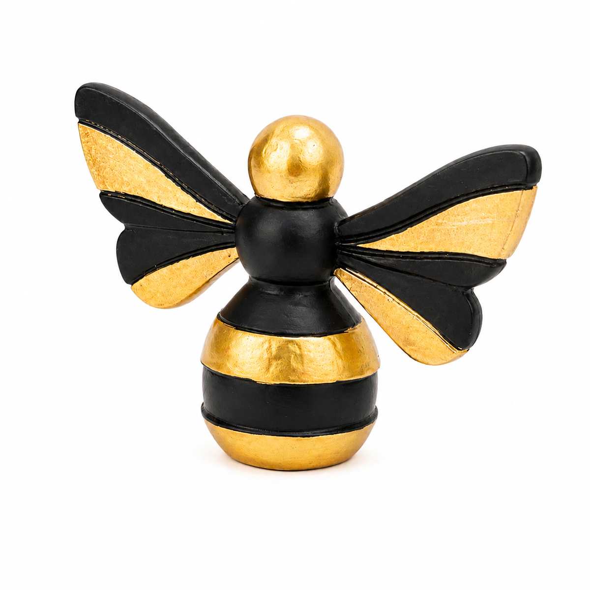 Adorno Decorativo Bee – Toque Charmoso em Preto e Dourado