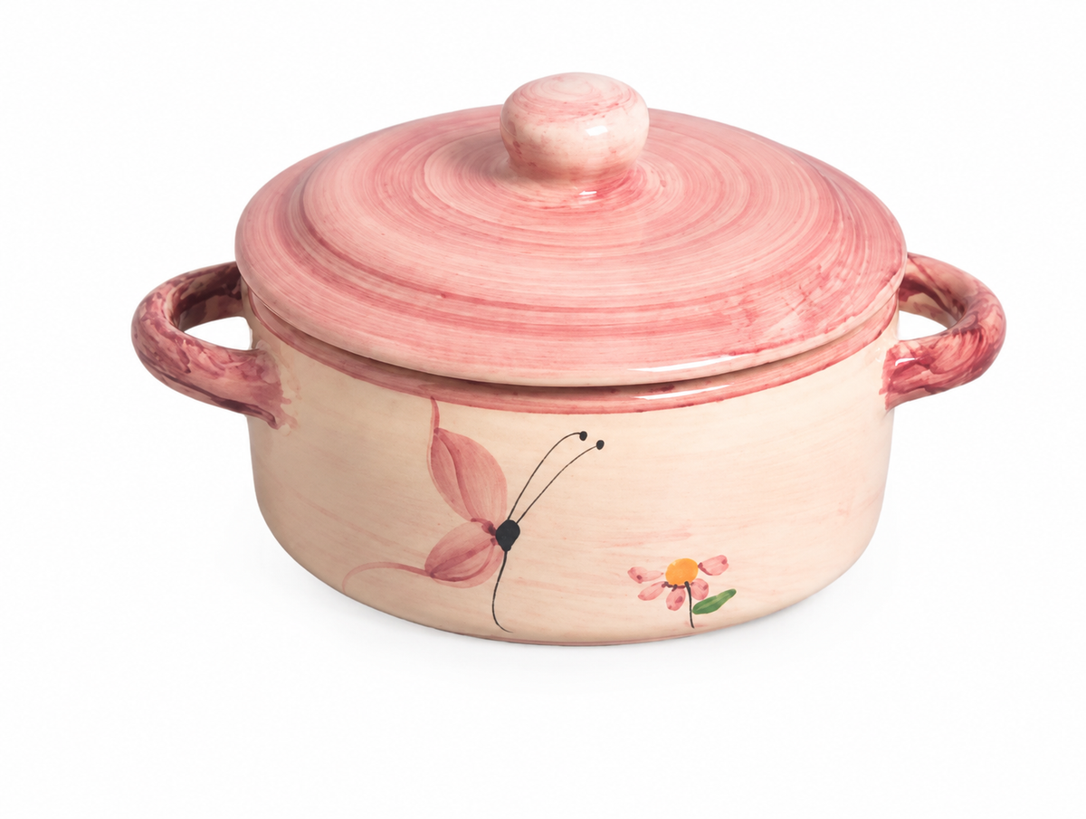 Cocotte de Cerâmica com Tampa – Disponível em 350 ml 500 ml e 1,5 L