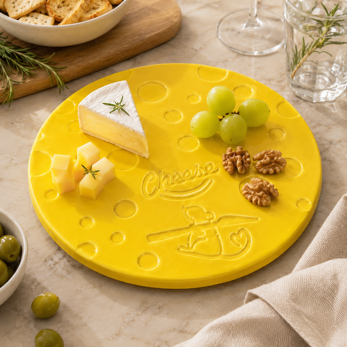Petisqueira Cheese em Cerâmica