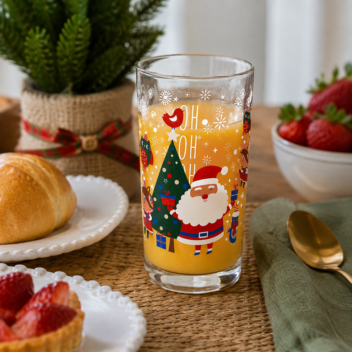 Copo Natalino Papai Noel – OH OH OH 🎄🎅