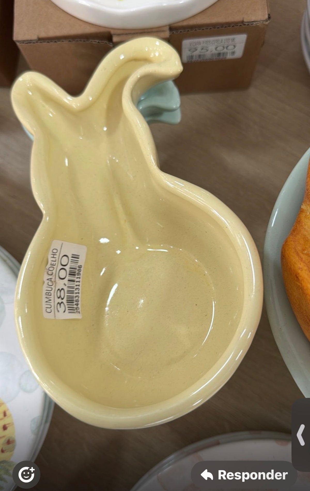 Bowl Coelho em Cerâmica Colorida 400ml