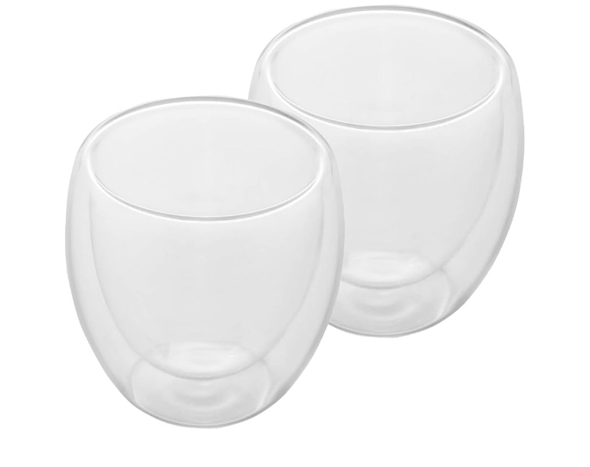 Jogo de Copos Parede Dupla em Borossilicato 80ml – 2 Peças