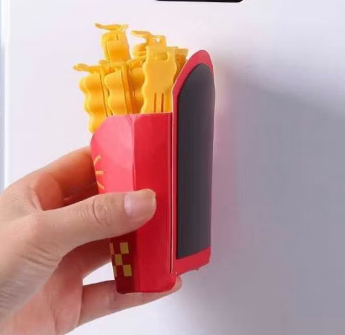 Clip de Alimentos batata chips com base imã