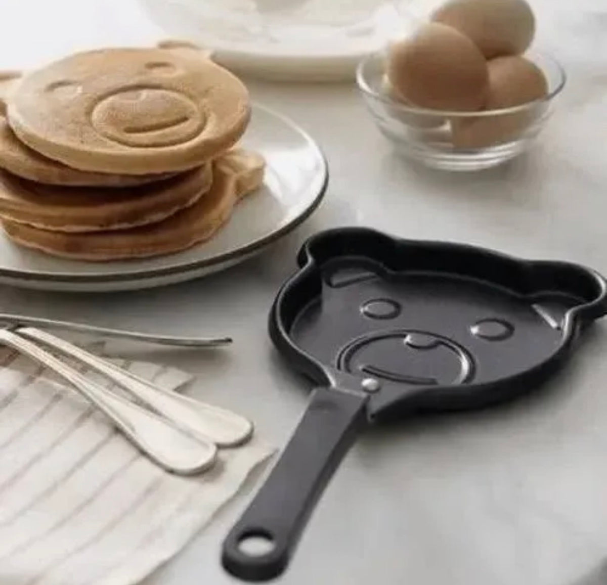 Frigideira Antiaderente Ursinho para Ovo e Panqueca