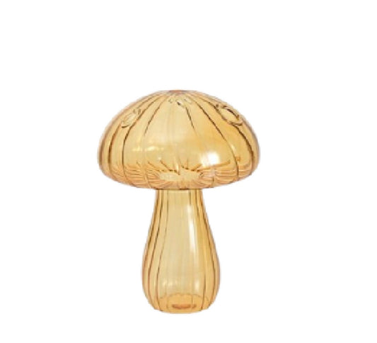 Cogumelo decorativo em vidro