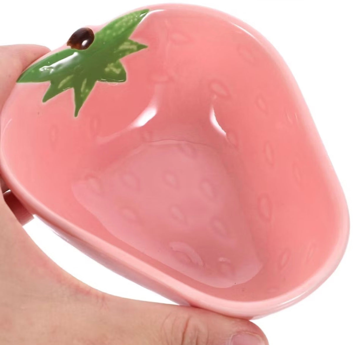 Bowl de Cerâmica Morango Rosa
