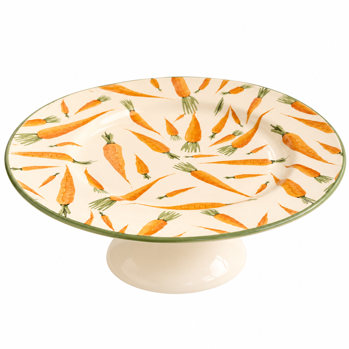 Boleira de Cerâmica Cenoura 29 cm