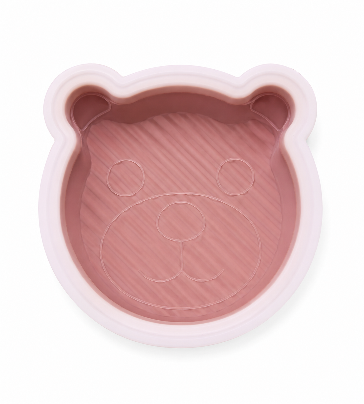 Forma de Silicone Ursinho com Tampa – Rosa Delicada 🐻💗
