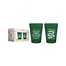 Kit 2 Copos Hogwarts Sonserina Verde – Harry Potter Collection
