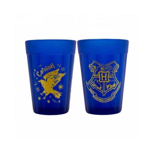 Kit 2 Copos Hogwarts Corvinal Azul de Vidro– Harry Potter Collection