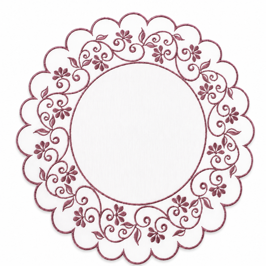 Lugar Americano Impermeável Arabesco Rosé – Mesa Posta Elegant
