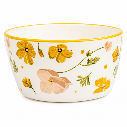 Bowl Floral 500ml em Cerâmica