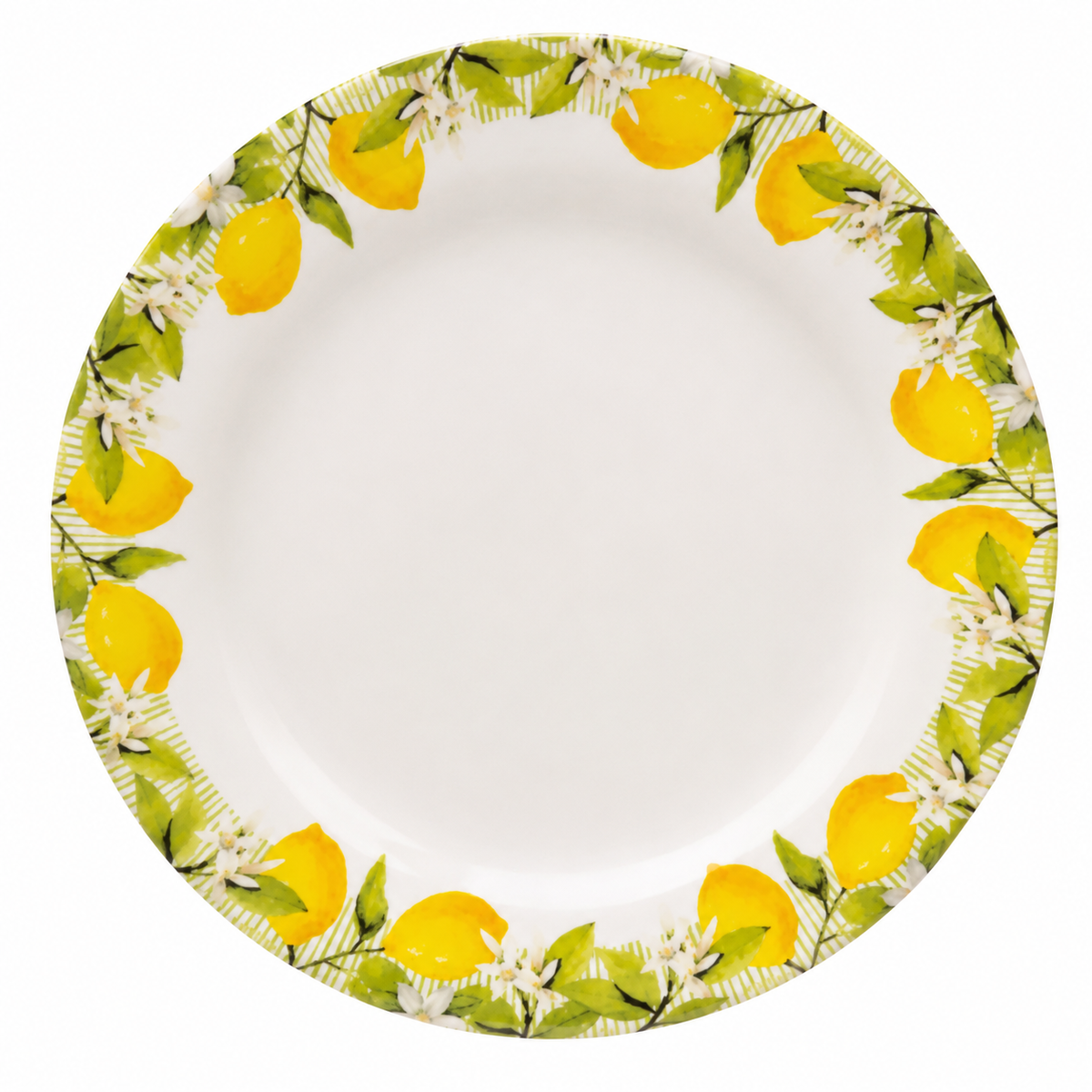 Prato Fundo Decorado Siciliano – Estampa Limões