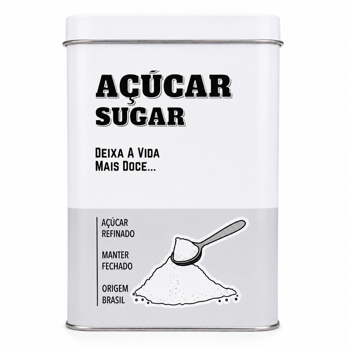 Kit Latas Organizadoras para Café e Açúcar – 2 Peças