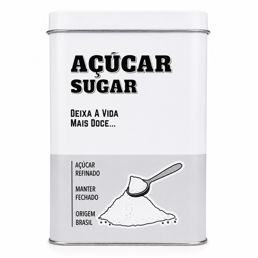 Kit Latas Organizadoras para Café e Açúcar – 2 Peças