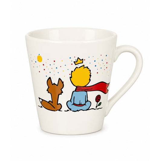 Caneca Pequeno Príncipe com Raposa em Cerâmica
