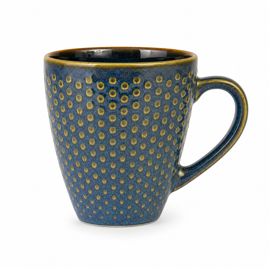Caneca de Cerâmica Puntada Verde 380ml