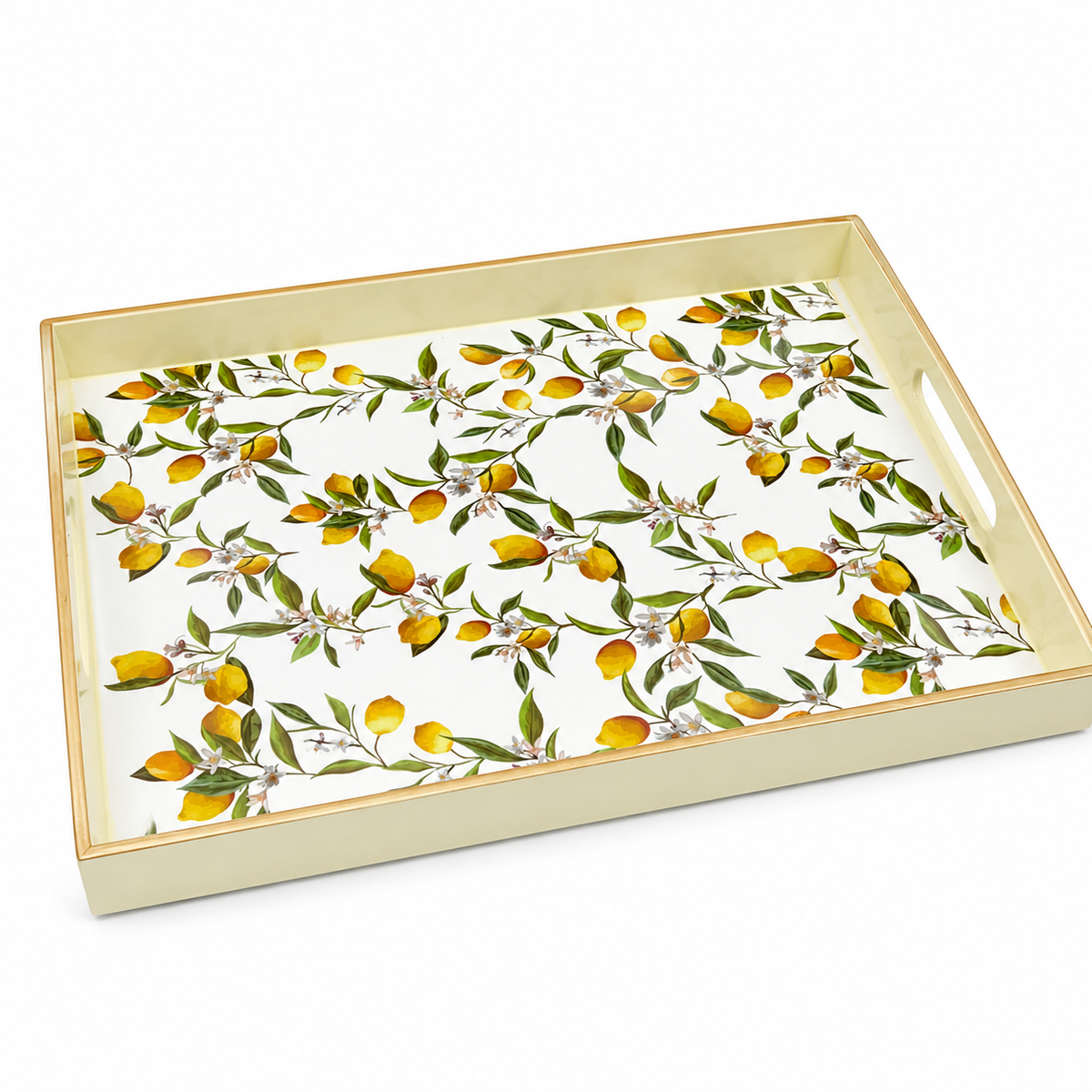 Bandeja Decorativa Limões Sicilianos 40x30cm