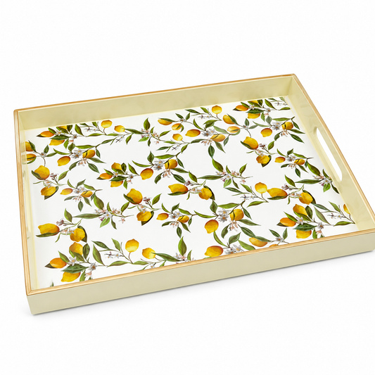 Bandeja Decorativa Limões Sicilianos 40x30cm