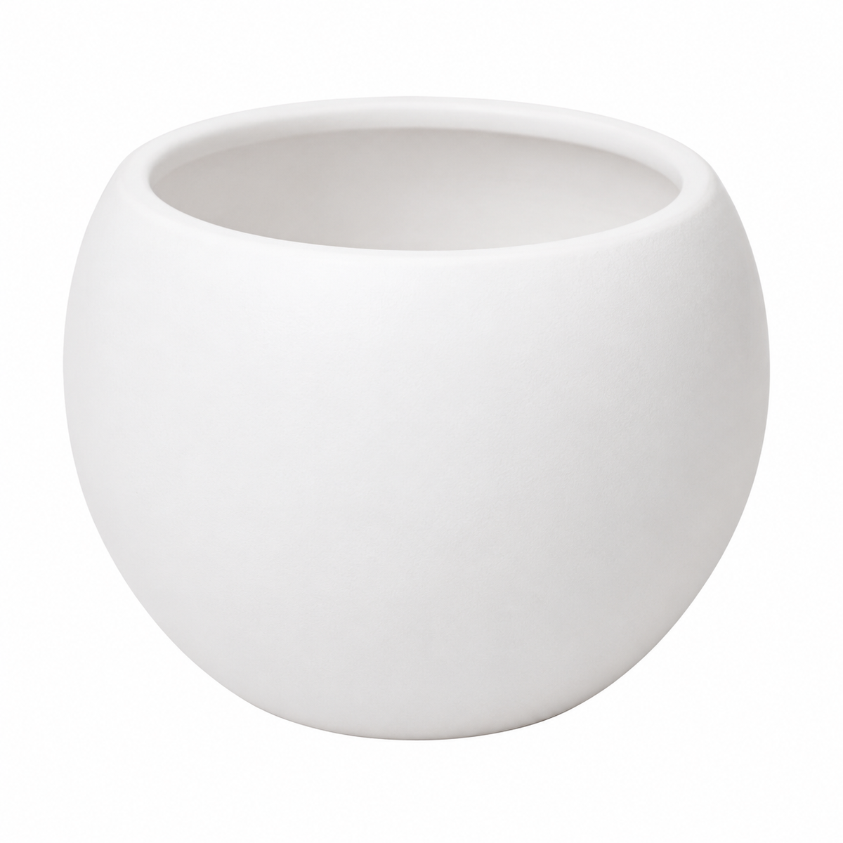 Vaso Redondo Branco para Suculentas 14cm