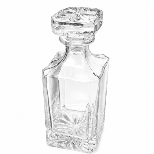 Garrafa de Cristal Wolff Mesa com Tampa – Elegância para Whisky e Bebidas | Design Sofisticado