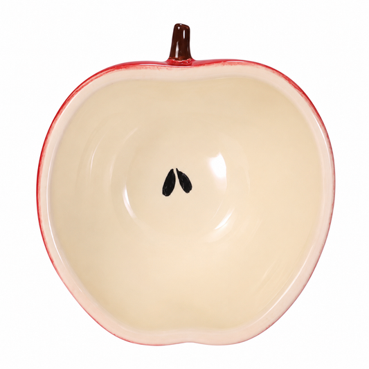 Cerâmica Maçã para Frutas – Tigela Decorativa em Formato de Maçã