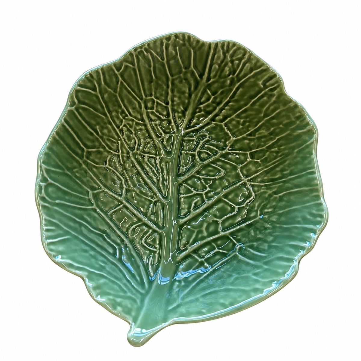 Tigela de Cerâmica Folha Verde 25cm