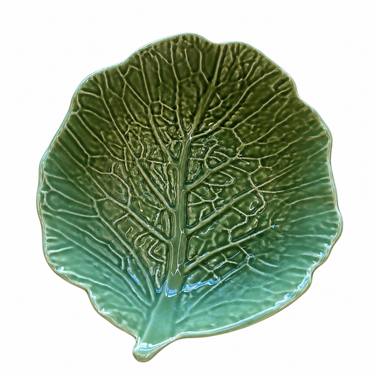 Tigela de Cerâmica Folha Verde 25cm