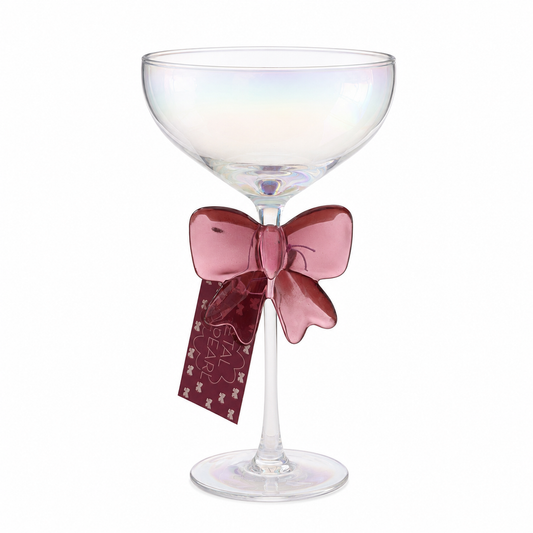 Taça de Cristal com Laço Decorativo