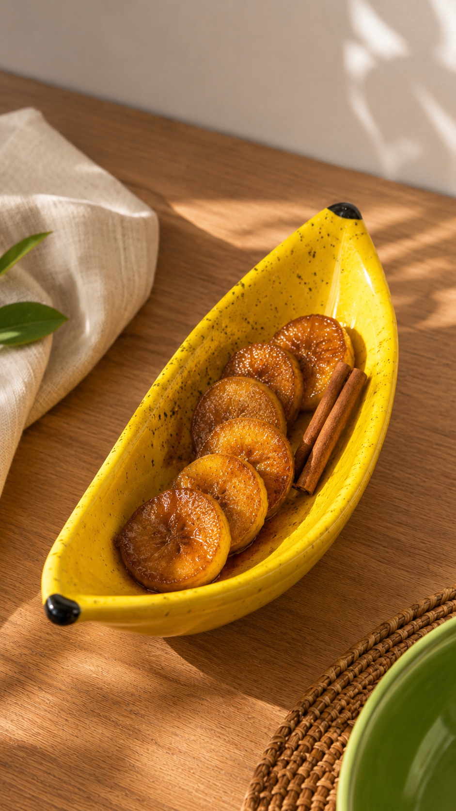 Petisqueira Banana Amarela em Cerâmica