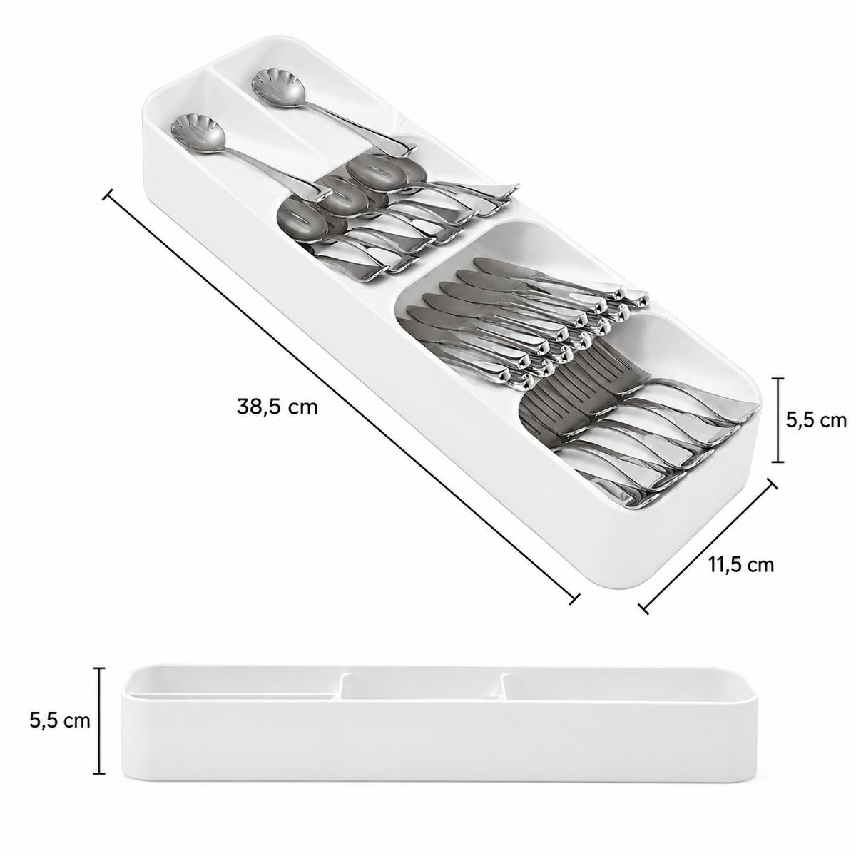 Organizador Compacto de Talheres para Gaveta
