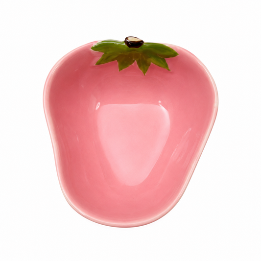 Bowl de Cerâmica Morango Rosa