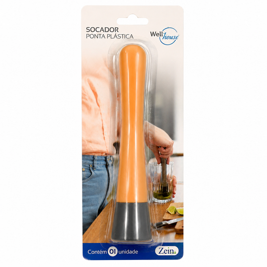 Socador para Drinks com Ponta Plástica