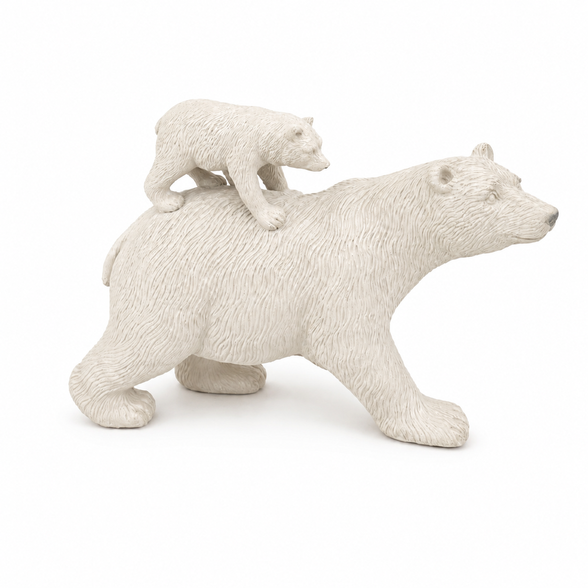 Escultura ursos mãe e filho Em Poliresina Mart 22x20x9cm