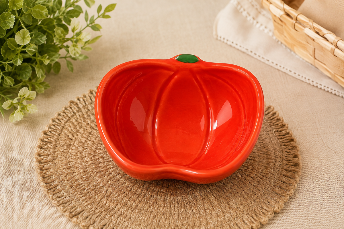 Tigela de Cerâmica Tomate Pequena 13 cm
