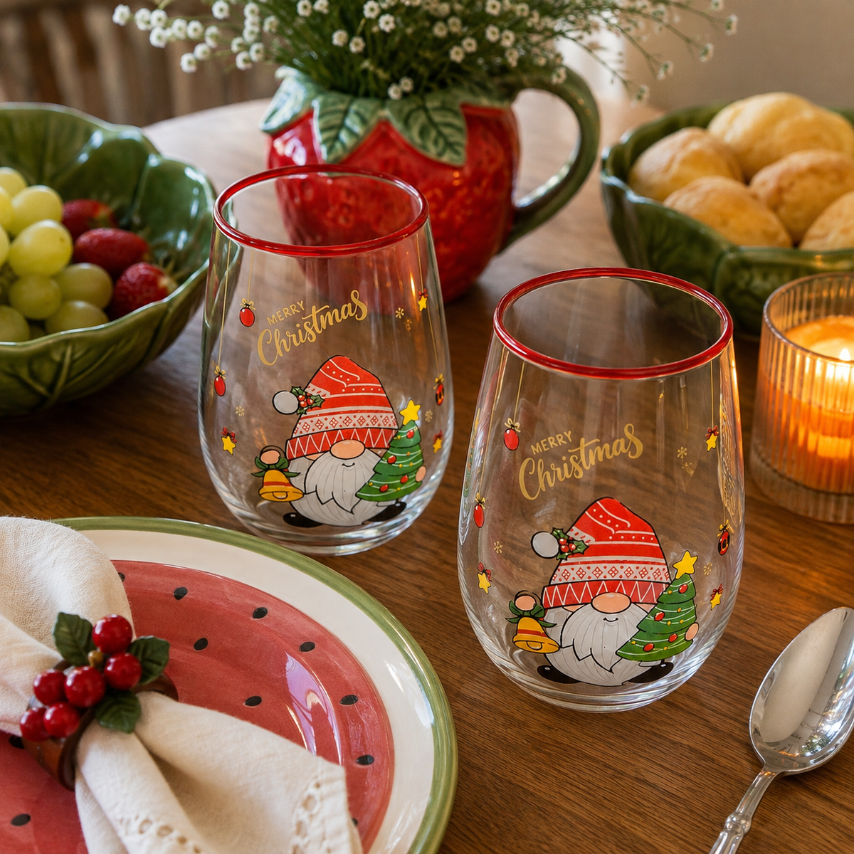 Copo Natalino Merry Christmas – Gnomo