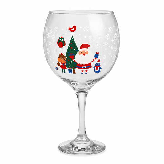 Taça Natalina Decorada – Papai Noel