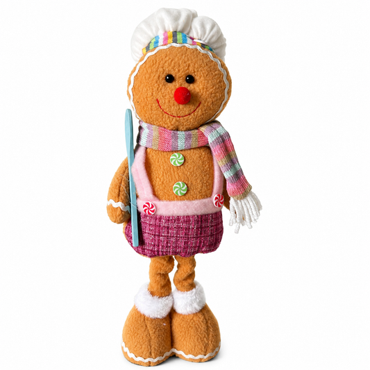 Boneco Gingerbread Natalino Decorativo 70 cm