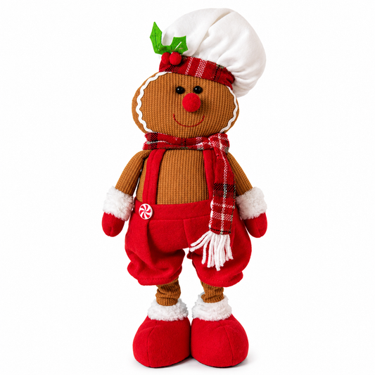 Boneco Gingerbread Natalino Decorativo 65 cm