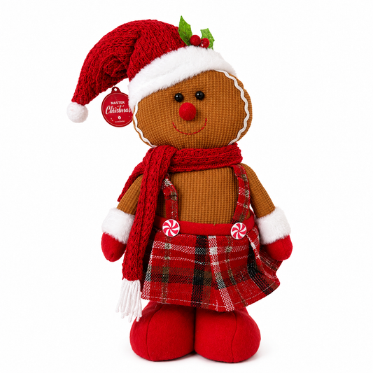 Boneco Gingerbread Natalino Decorativo 65 cm