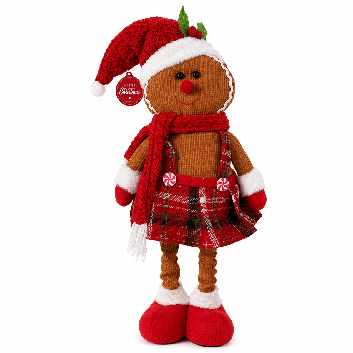 Boneco Gingerbread Natalino Decorativo 65 cm