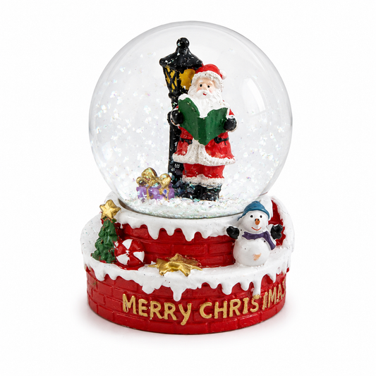 Globo de Neve Natalino com Luz 9cm – Papai Noel