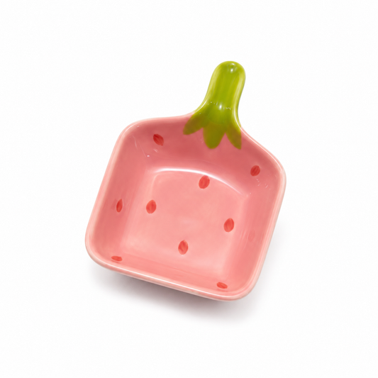 Travessa Finger Food Morango Rosa 12cm