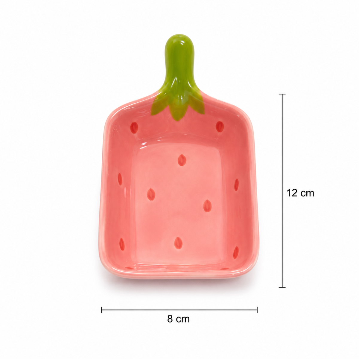 Travessa Finger Food Morango Rosa 12cm