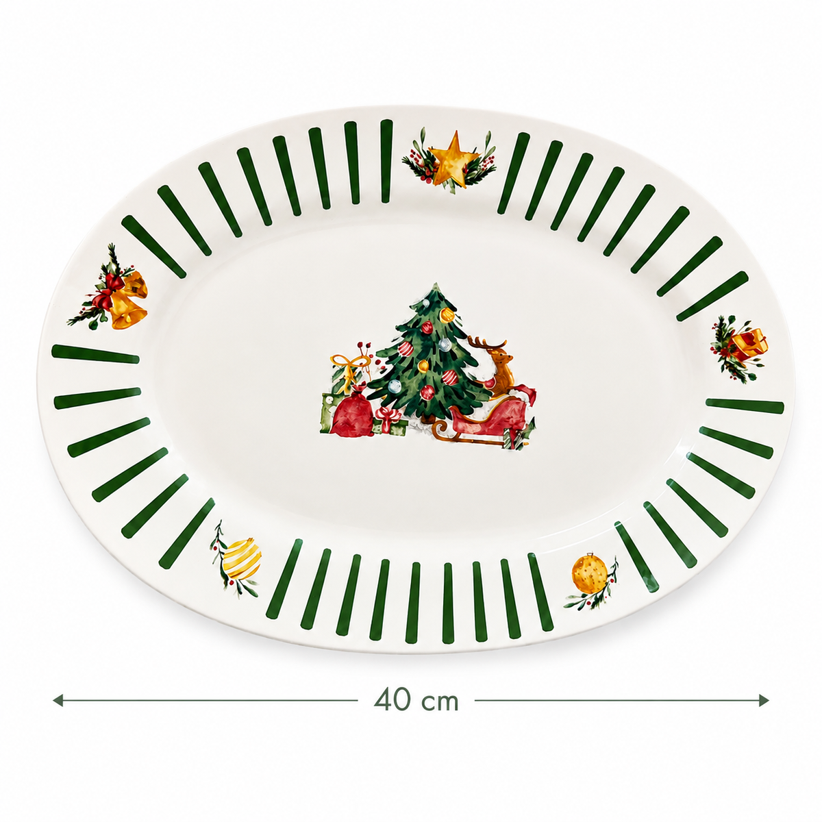 Travessa Oval Natalina 40 cm