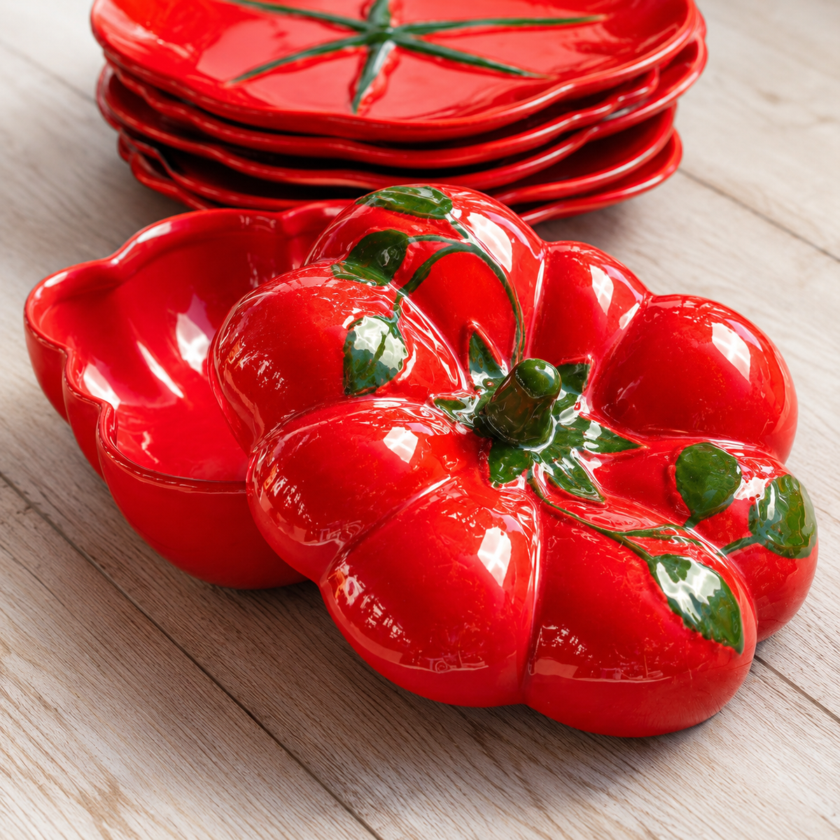 Sopeira Grande Cerâmica Tomate 1,7L Scalla